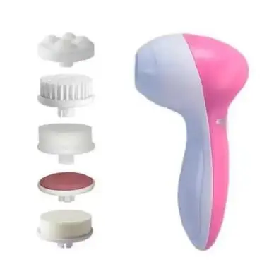 Limpiador Facial 5 en 1, masajeador Facial, limpieza profunda de poros, instrumento de belleza giratorio eléctrico portátil - 1