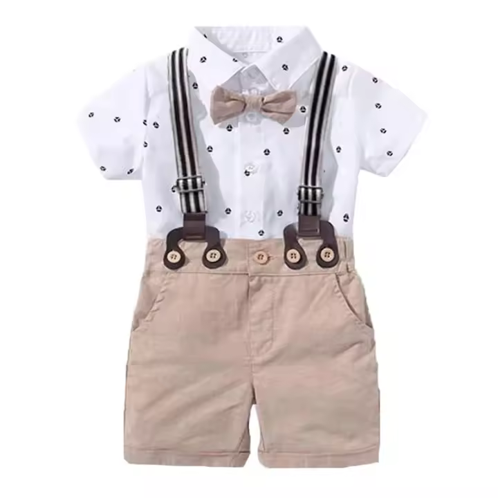Conjunto de Bebé Recién Nacido Traje Bonito con Lazo Set de Regalo para Festival de Cumpleaños - 1