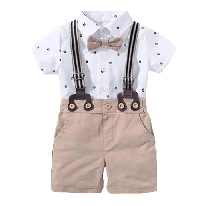 Conjunto de Bebé Recién Nacido Traje Bonito con Lazo Set de Regalo para Festival de Cumpleaños - 1