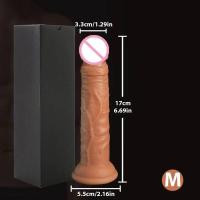 Empaque privado, consolador realista Sexy, pene de silicona suave con ventosa, tapón Anal vaginal para adultos, Juguetes sexuales para masturbadores femeninos - details 7