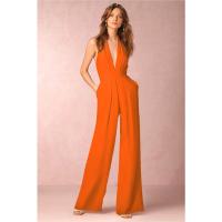 2025 Nueva Europa Y Los Estados Unidos Vestido De Banquete De Las Mujeres Mono Sexy Cuello Pantalones Femeninos - details 13