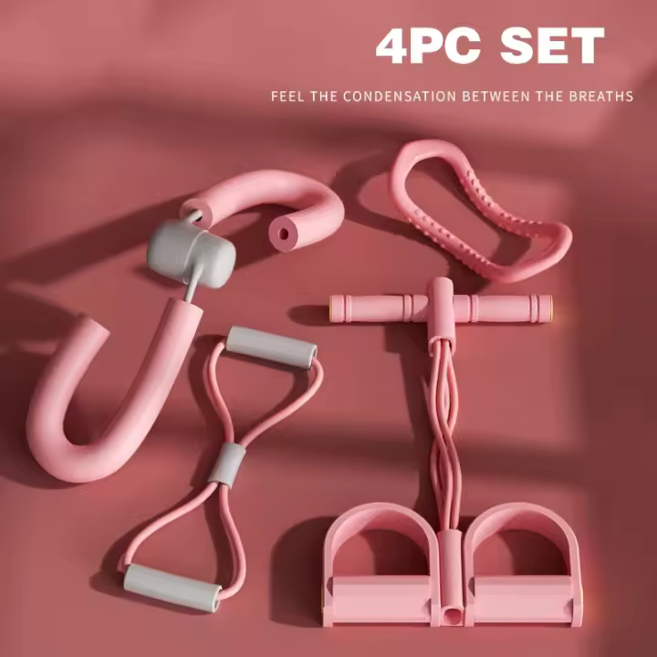 Cinturón de tensión para gimnasio, juego de 4-11 piezas para Yoga y Fitness, tensor de Pedal, dispositivo de belleza para piernas, anillo de Yoga, tensor de ocho figuras - 1