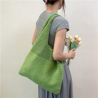 2025 Bolso de punto hueco para mujer, bolso tejido con dopamina, bolso de un solo hombro moderno y versátil, bolso de mano, Navidad - details 8
