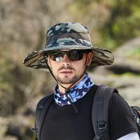 Sombrero de cubo de camuflaje para hombres, senderismo al aire libre, ciclismo, Safari, gorra con visera transpirable, gorra para hombres y mujeres, sombrero con protección solar de verano - details 1