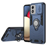 KEYSION-funda de armadura a prueba de golpes para Motorola MOTO E14, cubierta de teléfono con soporte de anillo de protección de lente de cámara deslizante de silicona + PC para MOTO E14 - details 8