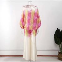 Conjunto de Pijama de Satén Impreso para Mujeres 2 Piezas, Hombro Descubierto, Pantalones Largos, Top de Cama Decoración del Hogar - details 10