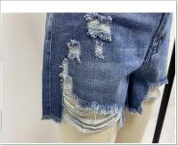 Nuevos y cómodos pantalones cortos de mezclilla ripp con borlas hechas a mano de estilo europeo y americano para mujer en 2025 - details 4