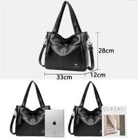 Bolso de cuero con asa superior para mujer, bolso de hombro femenino, de lujo, de diseñador - details 8