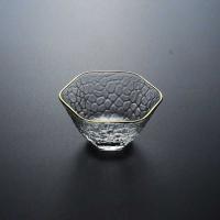 Juego maestro de Kung Fu, taza de té de cristal gruesa transparente con bordes con patrón de martillo para el hogar, taza de té pequeña King - details 1