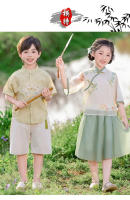 Hanfu para niños, joven maestro y Tang para niñas, novedad de verano 2025, reloj de estilo chino, disfraz de actuación, conjunto de dos piezas - details 6