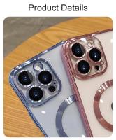 Funda con revestimiento magnético para iPhone 16e15 14 16 13 12 11 Pro Max con Protector de lente de cámara de cristal para cubierta de carga inalámbrica Magsafe - details 10