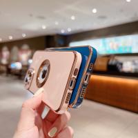 Funda de teléfono de protección de lente de cámara Premium para iPhone 15, 14, 13, 12, 11 Pro Max Plus, cubierta a prueba de golpes hueca de Tpu galvanoplastia - details 3