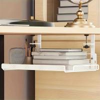 Bandeja de gestión de cables para debajo del escritorio, almacenamiento de estación de trabajo, cesta de bandeja de cables de Metal, escritorio de pie para oficina y hogar estilo 1 - details 6