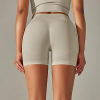 Pantalones cortos de yoga sin costuras para mujer, pantalones cortos de entrenamiento para levantar glúteos, ropa deportiva para gimnasio - details 25