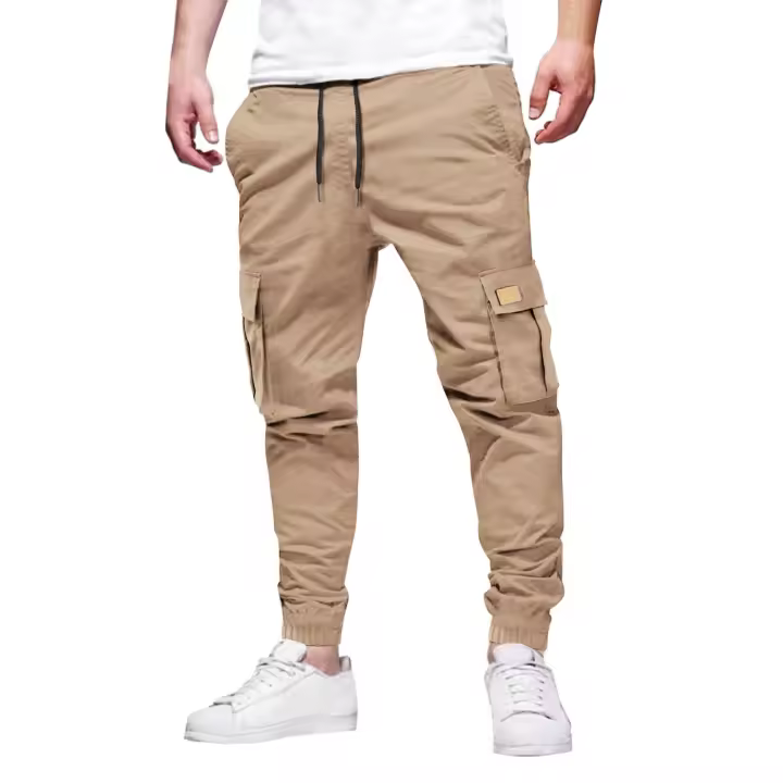 Pantalones cargo de otoño para hombre, pantalones informales con múltiples bolsillos para hombre - 1