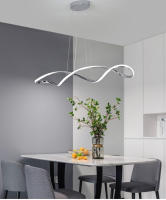 Luz Colgante Moderna LEFAN de 90CM Lámpara de techo Flush Montaje de Aluminio para Cocina Island Estudio - details 5