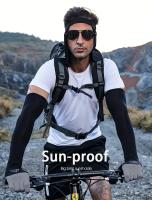 Un par de mangas de protección solar de verano para hombres y mujeres, mangas transpirables y antideslizantes con capacidad de pantalla táctil para ciclismo al aire libre. - details 12