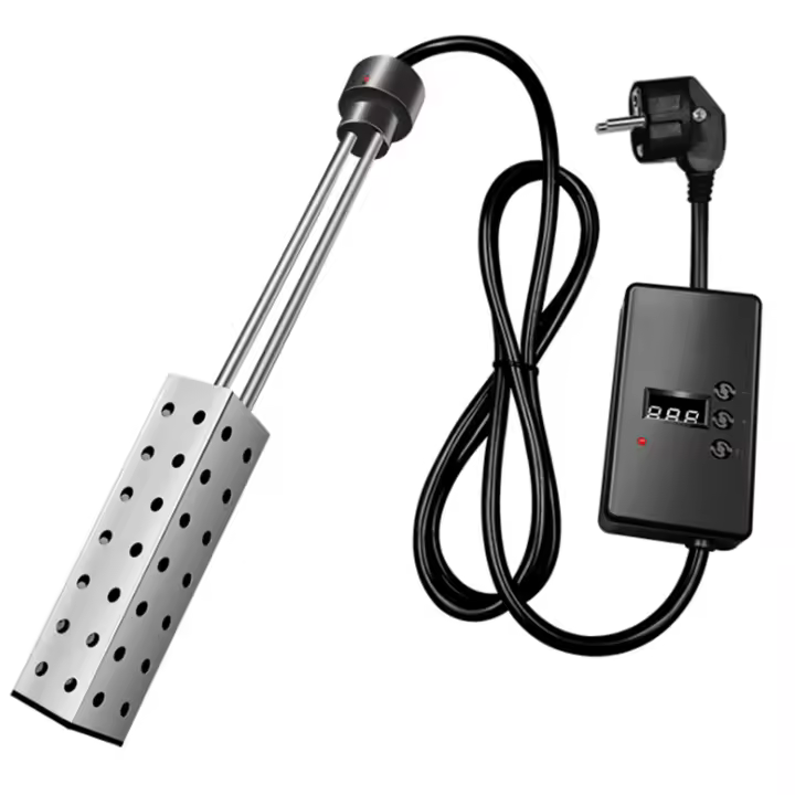 Calentador de agua de inmersión para el hogar, cubo eléctrico con temporizador, apagado automático, 2500W, enchufe europeo, Invierno - 1