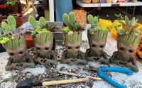 Eta de Flores Groot, jarrón para el hogar, arreglo de decoración multifuncional, personajes de anime, portalápices - details 0