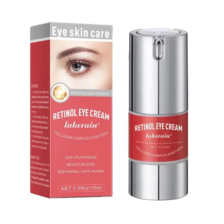 Crema para los Ojos de Retinol Anti- arrugas, Reduce Ojeras, Ilumina y Firma la Piel - 1