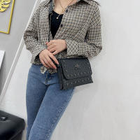 Bolso Cruzado De Cuero PU Negro Vintage Con Hebilla Y Estilo De Calavera Para Mujer Bolso De Hombro Moda Diseñador Bolsos - details 0