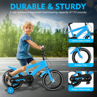 Bicicleta Clásica para Niños Cncest Marco de Acero de Alta Carbono Rueda de Entrenamiento - details 0