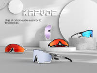KAPVOE Gafas de Ciclismo con Lente de PC, Sistema de Ventilación, Marco TR90, Protección UV400 para Hombres y Mujeres - details 5