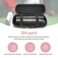 Guardabarros de Fibra de Carbono para Fútbol con Estuche Transpirable Pad de Tobillo Duro Profesional para Niños Jóvenes Adultos - details 2