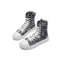 Una tallas dos tallas mujer pareja top alto con cordones nuevas alpargatas tallas euro tablero de graffiti plano - details 3