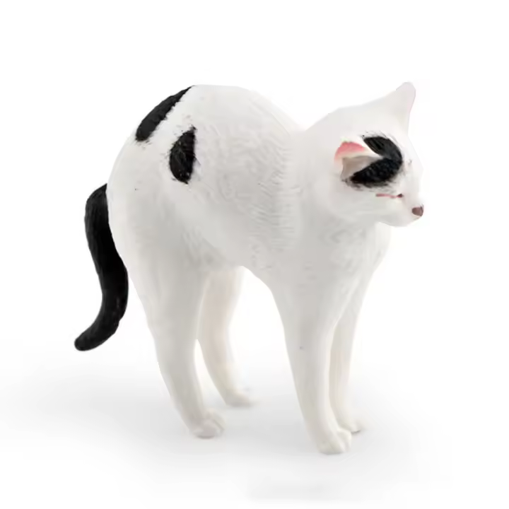 Adornos de muñecos de gato de PVC Kawaii, 9 colores, figuras de gatos DIY, estatua, decoración, manualidades, decoración del hogar - 1