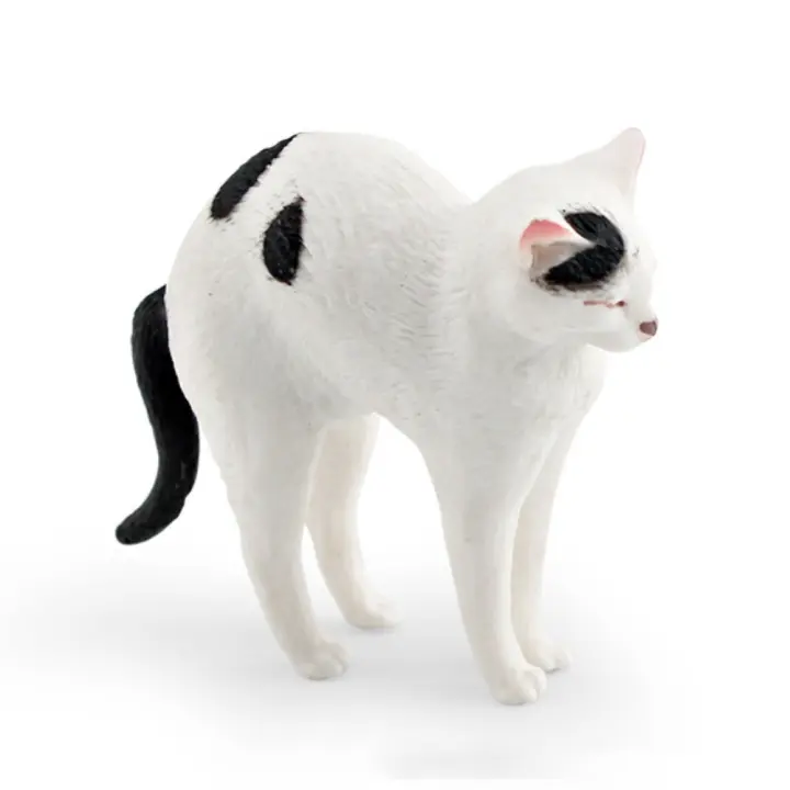 Adornos de muñecos de gato de PVC Kawaii, 9 colores, figuras de gatos DIY, estatua, decoración, manualidades, decoración del hogar - 1