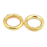 Anillo de Cierre Redondo de Brasso Dorado Mate Joyería de Alta Calidad - details 19