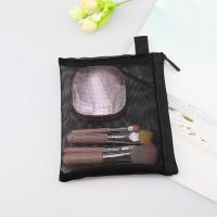 Neceser de viaje para mujer, bolsa de aseo de malla negra transparente, organizador de maquillaje, bolsa de lavado, pequeña y grande - details 45