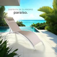 Set de 2 Tumbonas de Jardín Exterior Plegable con Reposacabezas Reclinable en 7 Posiciones - details 10
