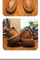 Zapatos de cuero para hombre, de cuero genuino de alta gama, primera capa de cuero vacuno, suela suave. - details 5