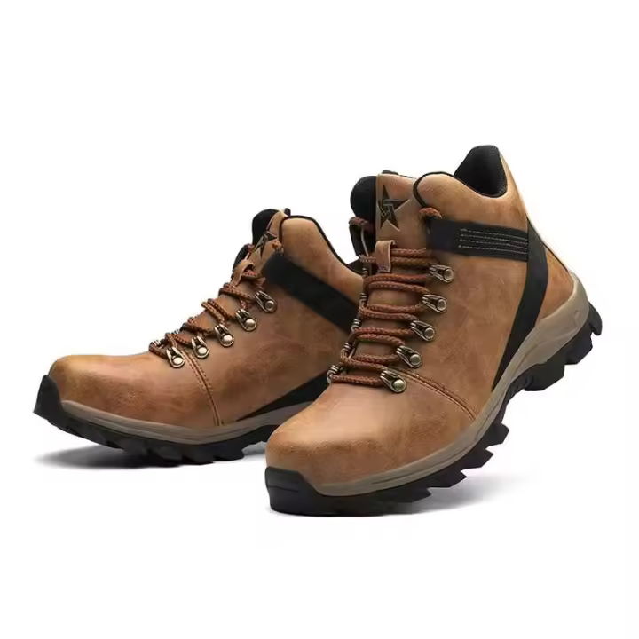 Zapatos de trabajo impermeables con punta de acero y botas de seguridad para hombre - 1