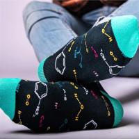 Calcetines de tubo medio para hombre y mujer, medias divertidas e informales, de algodón, coloridas, con diseño de animales de Halloween, 5 pares - details 7