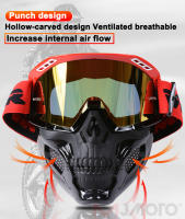 Gafas de Casco de Motocicleta VEMAR Máscara Facial Desmontable con Lente HD - details 7