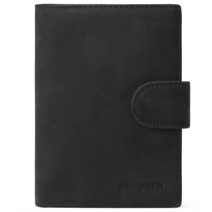 Cartera de Cuero con Interceptor RFID Elegante para Hombres, 19 Ranuras de Tarjetas, 3 Monederos, Anti Robo, Primavera/Verano - 1