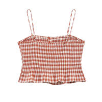 TRAFZA-traje a cuadros para mujer, elegante traje sin mangas con botones decorativos, chaleco con tirantes elegante + falda acampanada de cintura alta - details 5