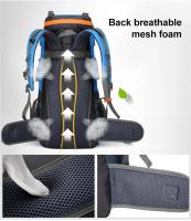 Mochila de camping para hombres y mujeres, bolsa de viaje impermeable de 70 litros para senderismo al aire libre, montañismo - details 2