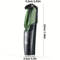 Recortadora de barba para hombres, afeitadora de aseo corporal profesional, cortadora de pelo inalámbrica con aspiradora, regalo de vacaciones - details 11