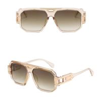 Gafas de sol cuadradas de moda con montura completa, gafas de sol Retro HD de gran tamaño con montura grande, estilo callejero, PC, gafas de sol Unisex para conducir - details 7