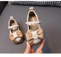 Zapatos de princesa para niña de 1 a 6 años, zapatos de cuero pequeños con lazo, zapatos de suela suave para niños pequeños - details 12