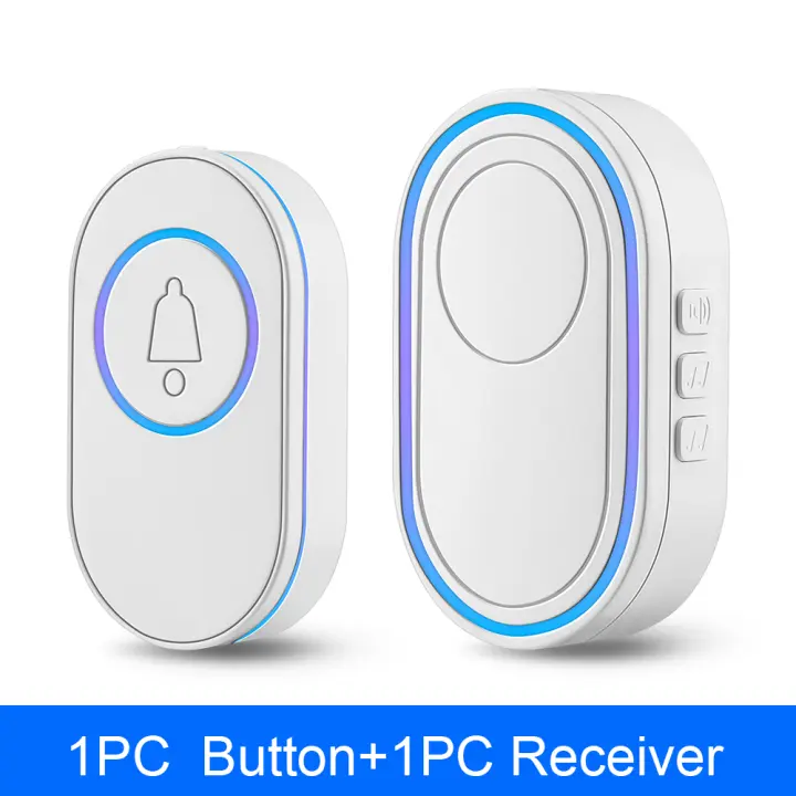 Awapow Campana de Puerta Inalámbrica Kit de Campana de Bienvenida para el Hogar Inteligente con 39 Músicas, Luz de Flash LED, Impermeable IP65, Modo de Operación Normal - 1