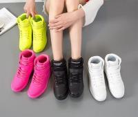 Botas altas transpirables para mujer, zapatos deportivos informales, color blanco y negro - details 5