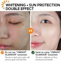 Crema de protección solar VIBRANT GLAMOUR SPF50 PA+ Set blanqueador de piel para cuerpo y rostro - details 6