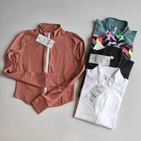 Chaqueta deportiva para mujer, abrigo deportivo para correr, camisetas de manga larga para Fitnes, camisa de Yoga con cremallera, chaqueta de entrenamiento, ropa de gimnasio, ropa deportiva para exteriores - details 4