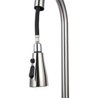 Fregadero de cocina doble integrado, fregadero de acero inoxidable con cascada, 4 modos de agua, 75x35x21 cm - details 7