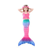 Traje de baño de cola de sirena para niñas, traje de baño de sirena para niños, aleta para Cosplay de Halloween, ropa de playa - details 2